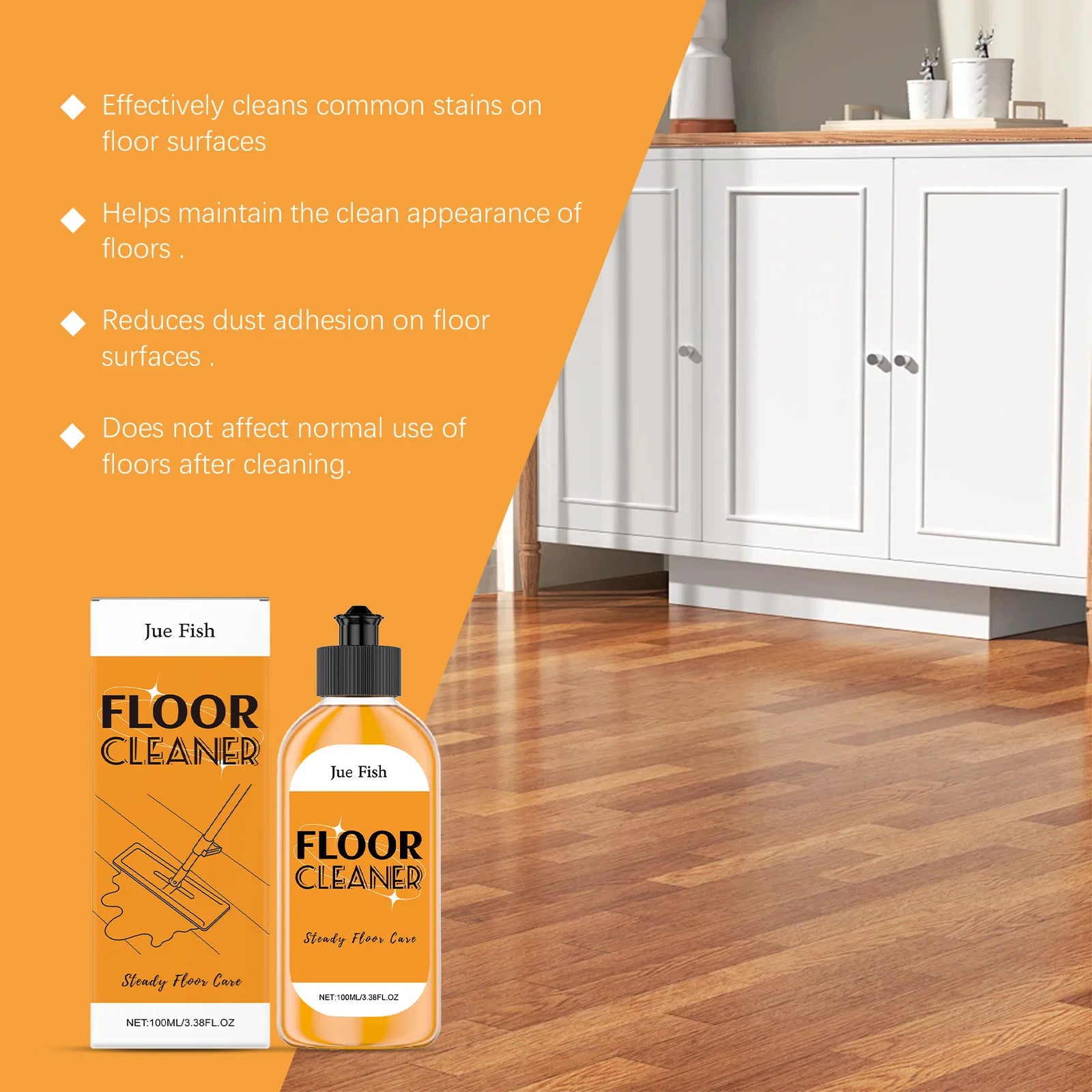 Floor Cleaner is Gentle, Removes Dirt Polishes the Floor and Leaves a Fresh and Fragrant Scent It is Suitable For Wooden Floors