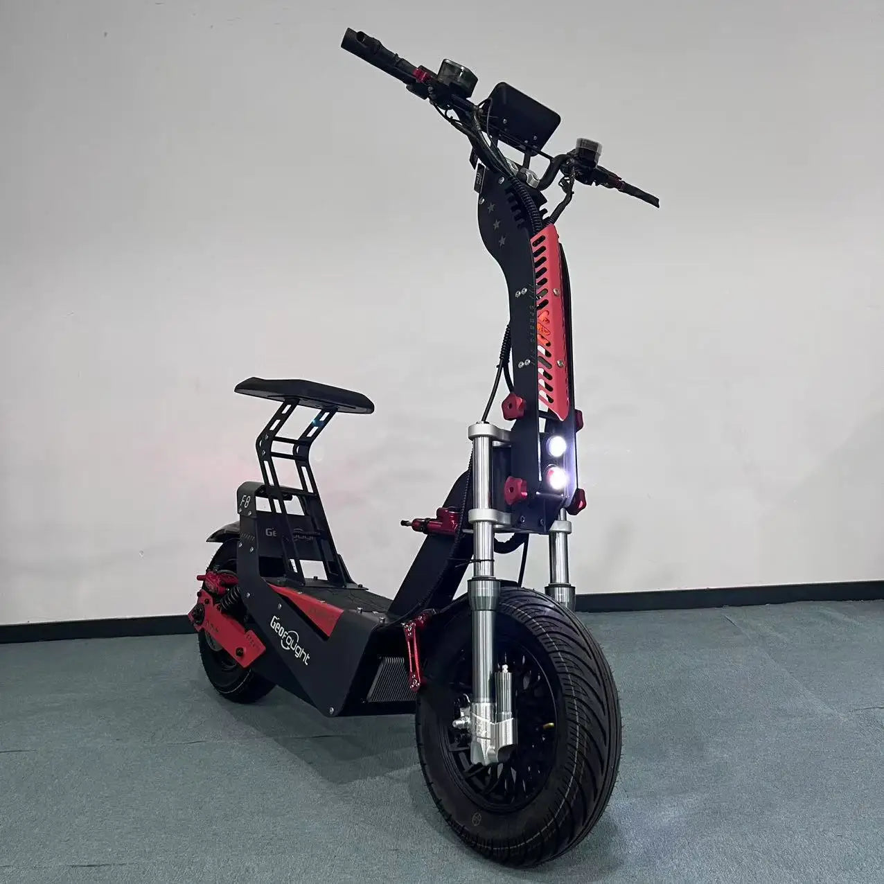 NFC Start 72V 15000W 150A 180A Fast Speed 110-140KMH 70-90MPH Electric Scooter 16 Inch Fat Tire E Scooters with Steering Damper