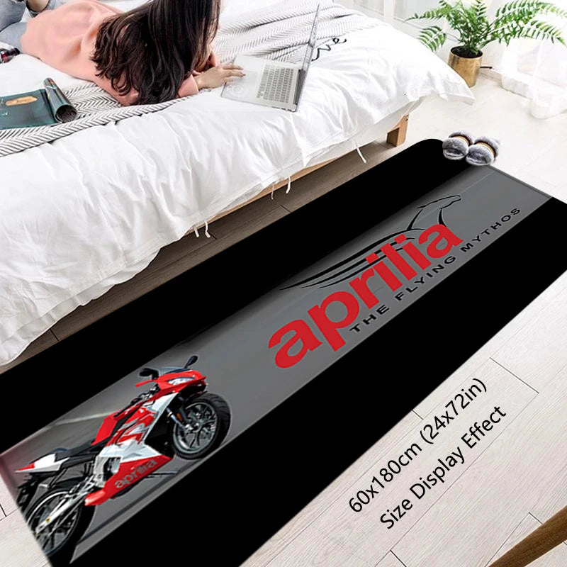 Motorcycles Floor Mat Non-slip Foot Rug Aprilias Racing Hallway Carpet Kitchen Water Absorbed Rugs Bedside Mats Home Decorations