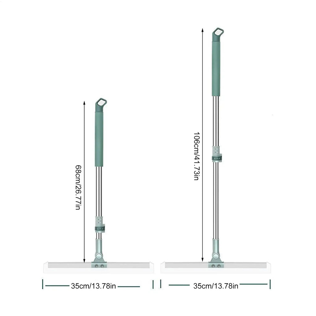 Floor Scrub Broom Scraping Broom with Telescopic Handle Household Cleaning Tool for Floor Bathrooms Kitchens Showers Tile Pet