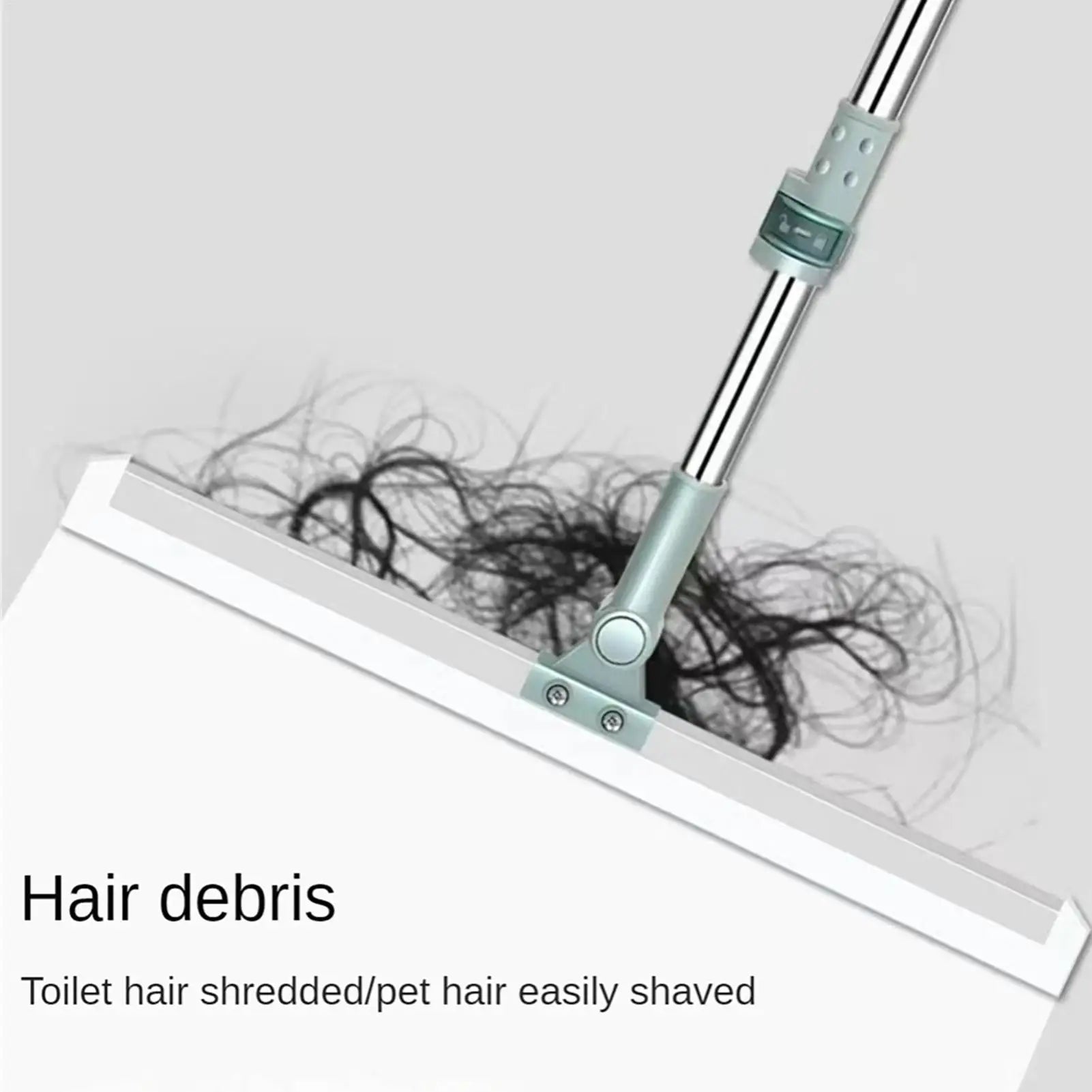 Floor Scrub Broom Scraping Broom with Telescopic Handle Household Cleaning Tool for Floor Bathrooms Kitchens Showers Tile Pet