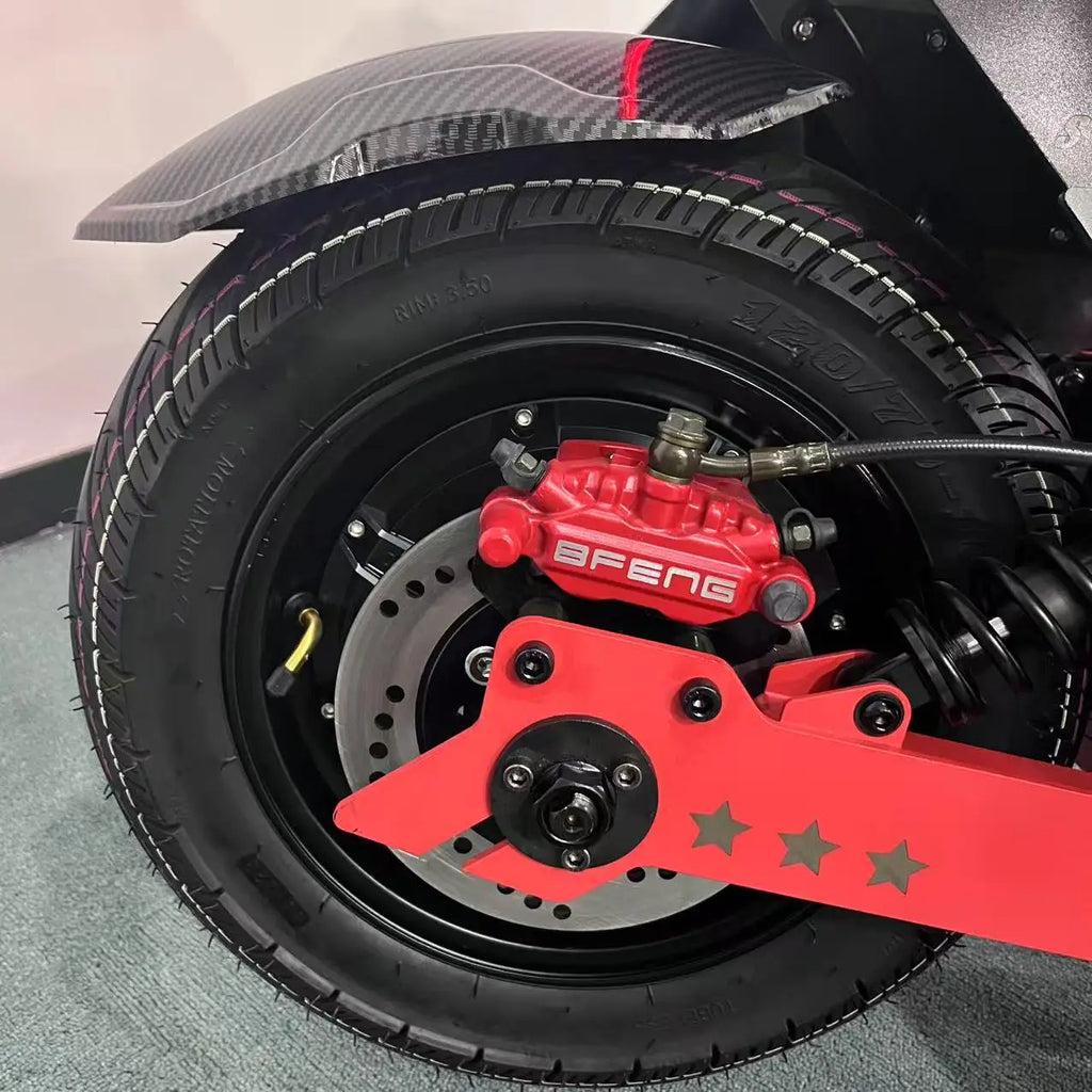 NFC Start 72V 15000W 150A 180A Fast Speed 110-140KMH 70-90MPH Electric Scooter 16 Inch Fat Tire E Scooters with Steering Damper