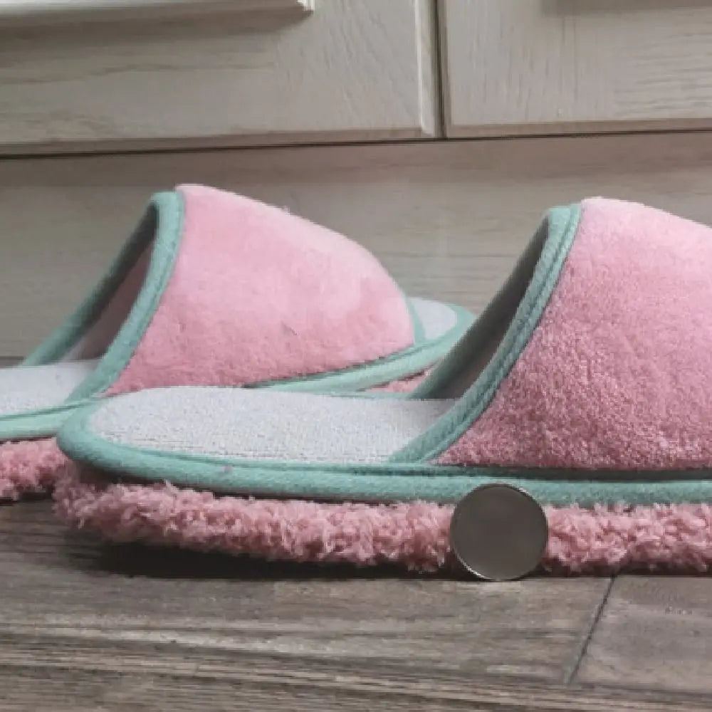 Detachable Microfibre Mop Slippers Washable Soft Floor Mopping Slippers Open Toed Solid Color Lazy Slippers House Floor