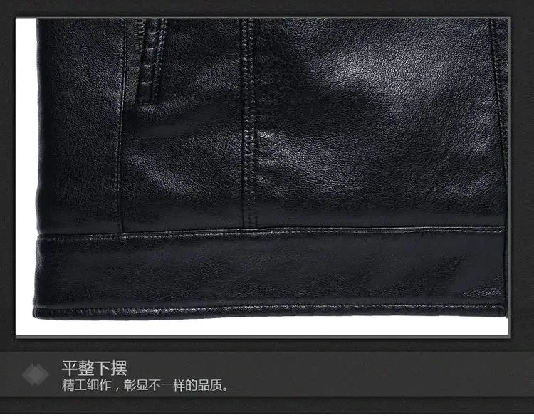 Men's Genuine leather jacket Fur Integrated Jacket Male Winter Sheepskin Jacket Oversized Leather Coats Motorcycle Jacket Man