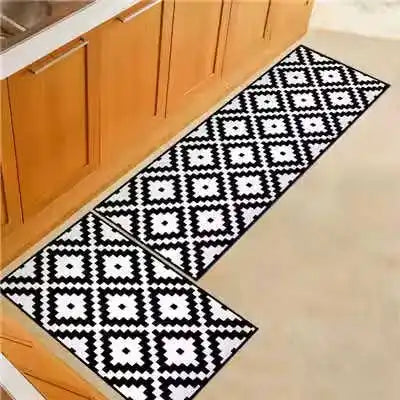 Bohemian Floor Mat Kitchen Carpet 40x60cm 40x120cm Polyester Fiber PVC Dots Anti Slip Hallway Doormat Entrance Door Mat Rug